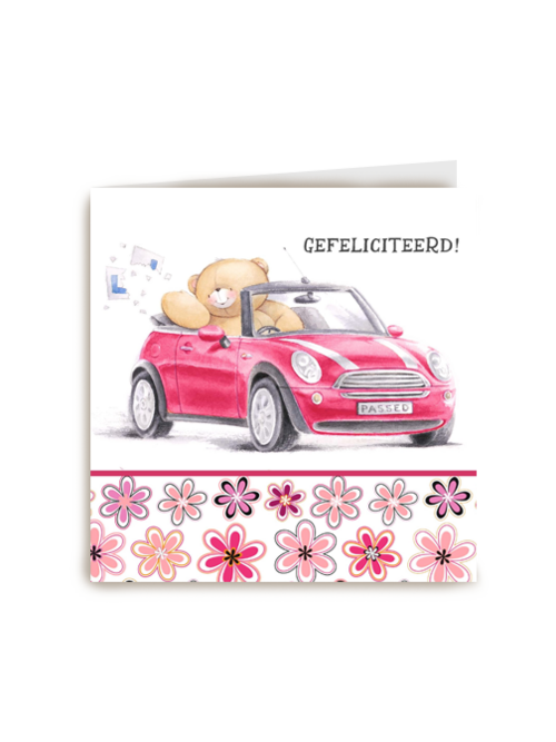 beer in roze auto passed
