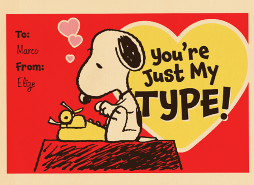 Peanuts You are just my type