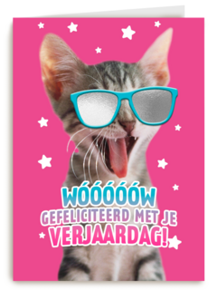 gefeliciteerd van deze coole kat