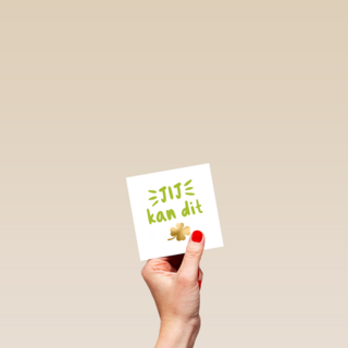 succes kaart jij kan dit gouden klavertje vier