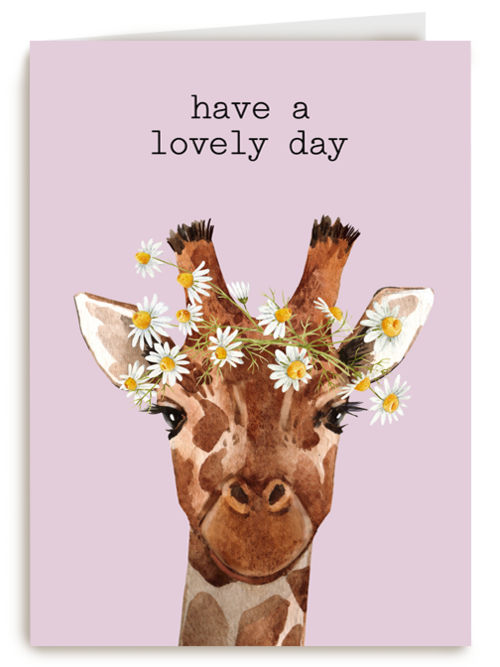 Verjaardagskaart Hallmark | Verjaardag Kaart Hip Have A Lovely Day Giraffe