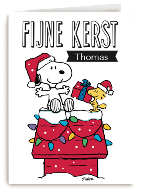 kerstkaart fijne kerst thomas