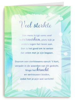 Sterktekaart Woorden schieten te kort More than words