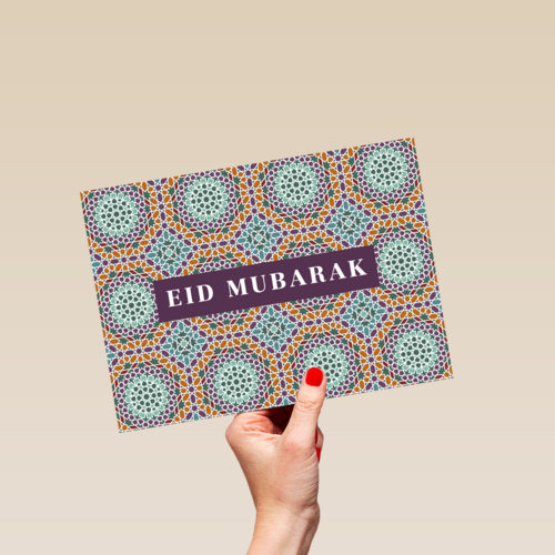 eid mubarak kaart klassiek