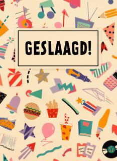 Geslaagd kaart icoontjes