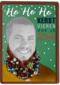 baard met kerstballen