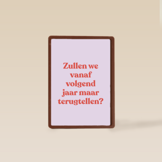 verjaardagskaart vrouw man grappig terugtellen