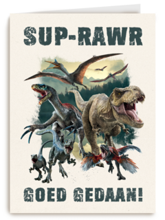 Compliment kaart dino