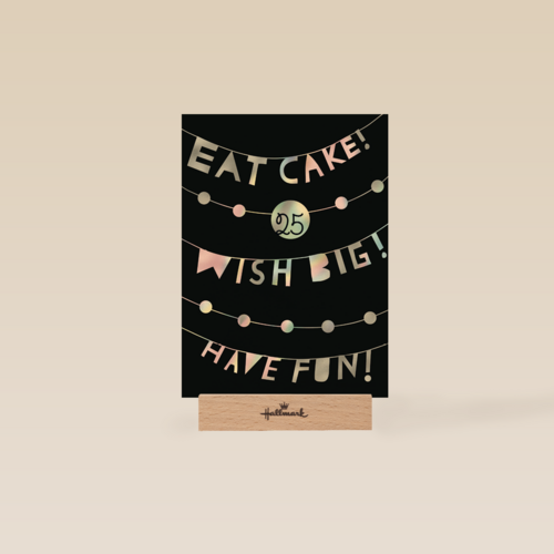 verjaardag leeftijden eat cake wish big have fun