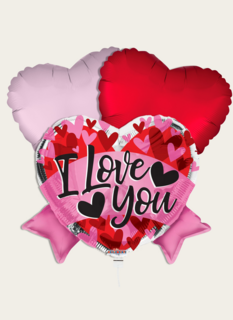 Ballonnentros I Love You Hart Multi