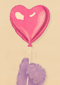 Hart Ballon Fluffy Hands