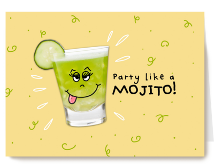 verjaardag kaart klassiek party like a mojito