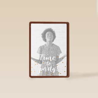 confetti fotokaart its time to party