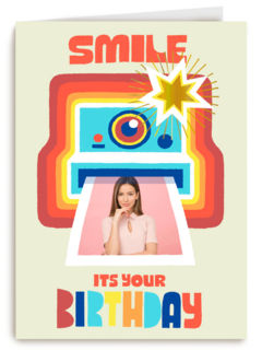 Smile its your birthday instant camera
