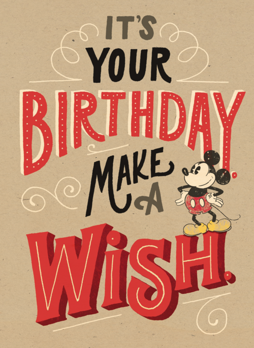 disney adult its your birthday make a wish