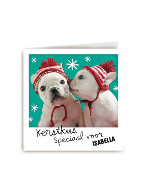 kerstkaart kerstkus speciaal voor
