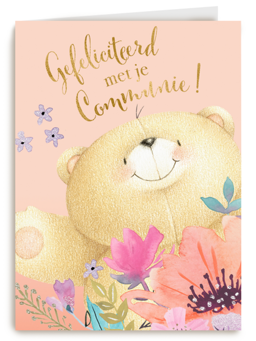 Forever Friends communie felicitatie