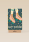 verjaardagskaart hip happy rollerskates birthday
