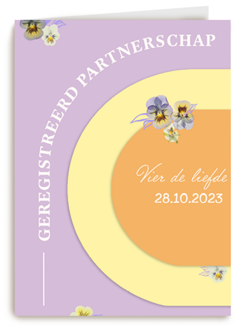 vier de liefde met deze hippe kaart met bloemen