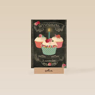 uitnodiging cupcake