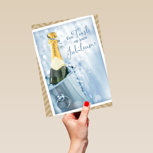 een toost op jouw jubileum champagne