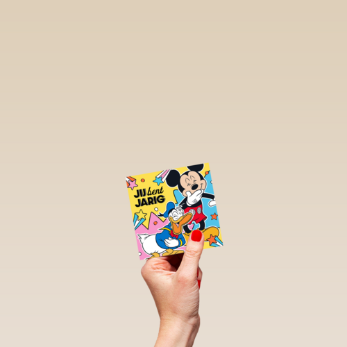 Mickey en Donald Duck verjaardagskaart