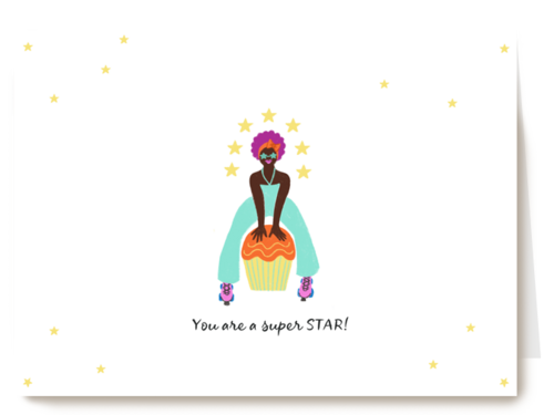Complimentkaart you are a superstar
