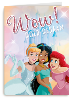 Compliment kaart Disney princessen Wow