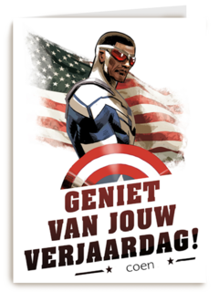 Captain America geniet van jouw verjaardag