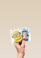 minion kaart jongen hashtag jarig hashtag selfie