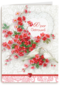 tak met rode bloemen en duiven