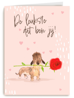 De leukste dat ben jij   hond
