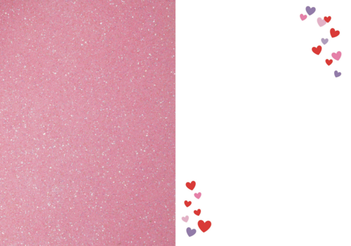 fotokaart birthday girl roze met hartjes
