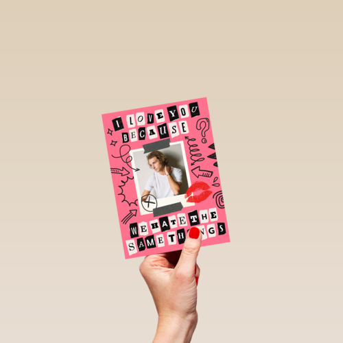 Plakboek valentijn fotokaart