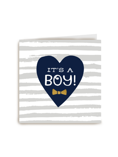 its a boy op een hart
