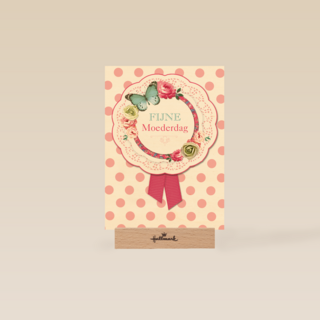 moederdag kaart fijne moederdag broche