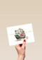 Slee vol cadeaus kerstkaart