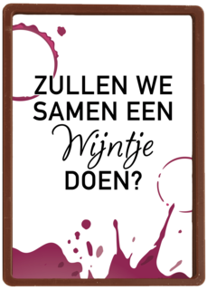 hart onder de riem kaart zullen we samen een wijntje doen