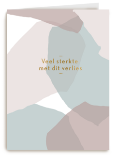 Condoleance kaart abstracte vlakken