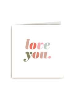 Liefde kaart love you