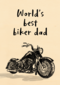 vaderdag kaart motorfiets