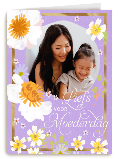 Foto kaart liefs voor moederdag