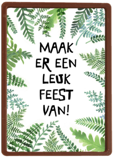 maak er een leuk feest van