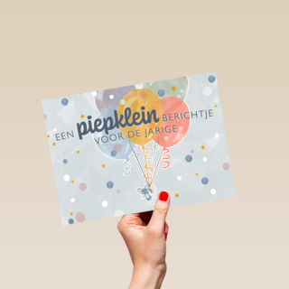 Making Memories Piepklein bericht jarige