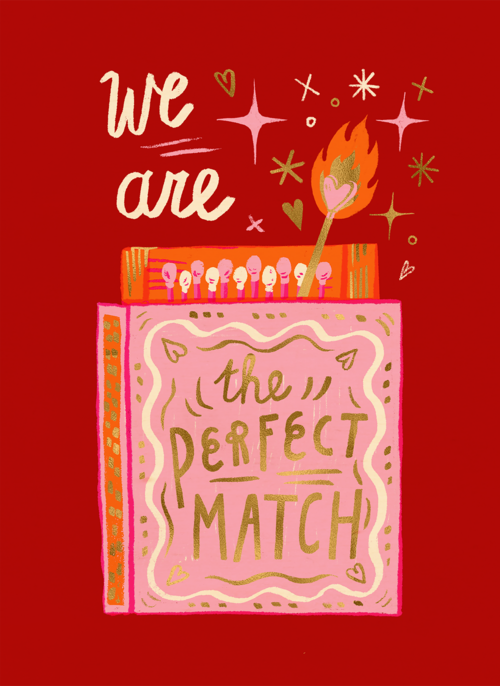 Houten Kaart Valentijn | Houten Kaart Hallmark | Valentijn | Valentine We Are Fire