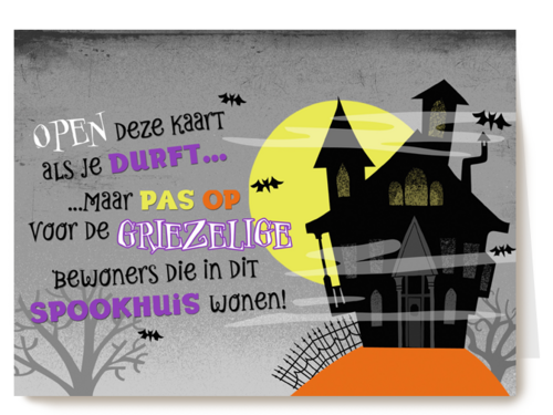 spookhuis op een berg