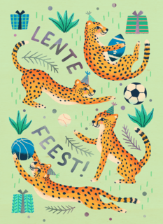 Lentefeest luipaard ballen