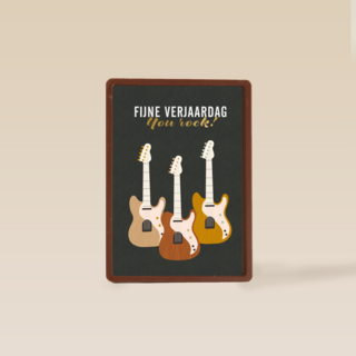 Verjaardagskaart you rock