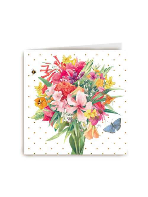 Kaart flowers by Marjolein Bastin Boeket bloemen