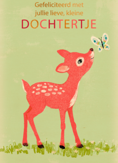 geboorte dochter hertje vlinder gefeliciteerd